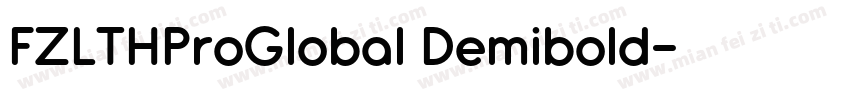 FZLTHProGlobal Demibold字体转换